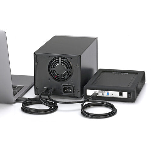 Oyen Digital Mobius Pro 2C 2-Bay USB-C RAID Hard Drive System  Connected
