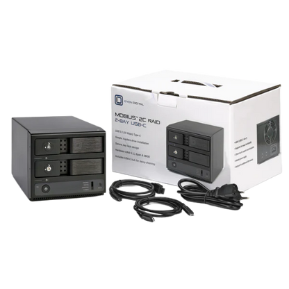 Oyen Digital Mobius Pro 2C 2-Bay Dual USB-C RAID Hard Drive Enclosure