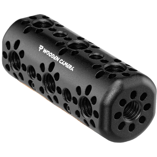 Black camera lens filter with 'Wooden Camera' branding on a white background