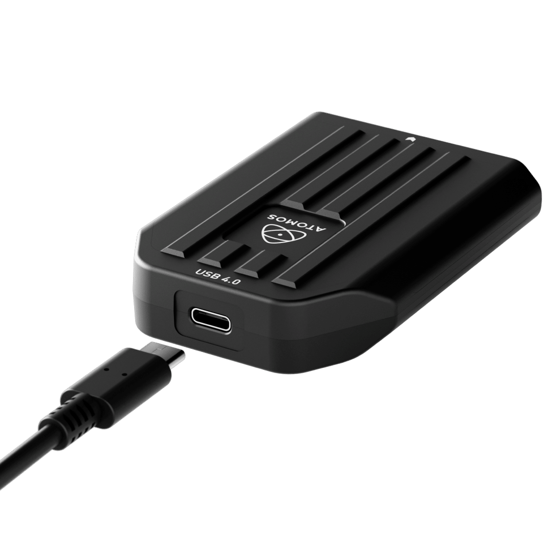 Atomos USB4 CFexpress Card Reader in Use