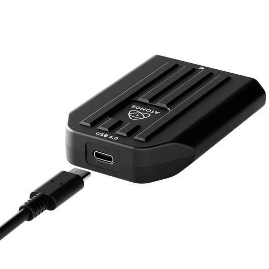 Atomos USB4 CFexpress Card Reader in Use