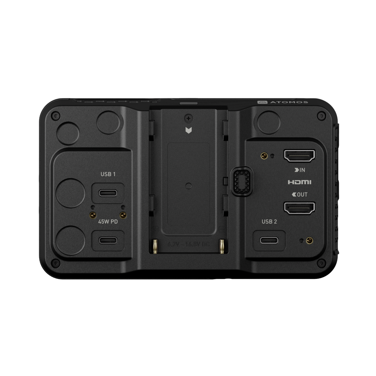 Atomos Ninja RAW 5-inch HDMI Monitor-Recorder Inputs Ports Back Rear View