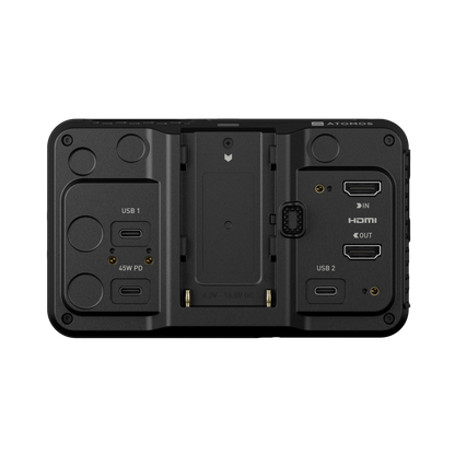 Atomos Ninja RAW 5-inch HDMI Monitor-Recorder Inputs Ports Back Rear View