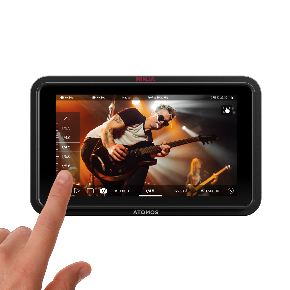 Atomos Ninja RAW 5-inch HDMI Monitor-Recorder In Use