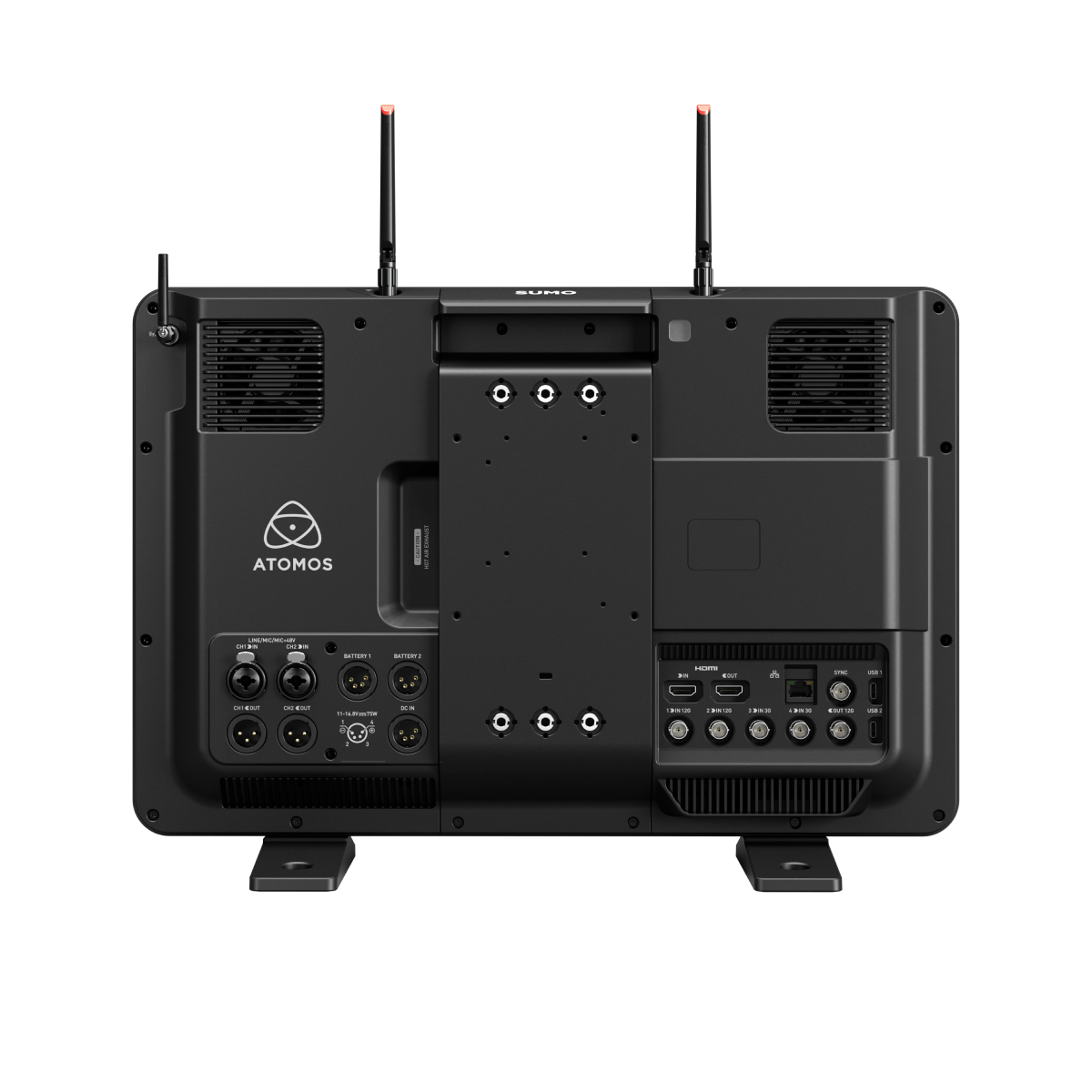 Atomos SUMO PRO-19 Ports Inputs Back Rear View