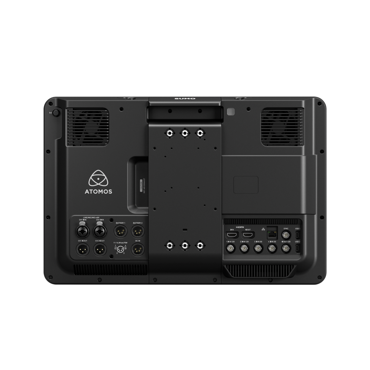 Atomos SUMO PRO-19 Back Rear Ports Inputs View