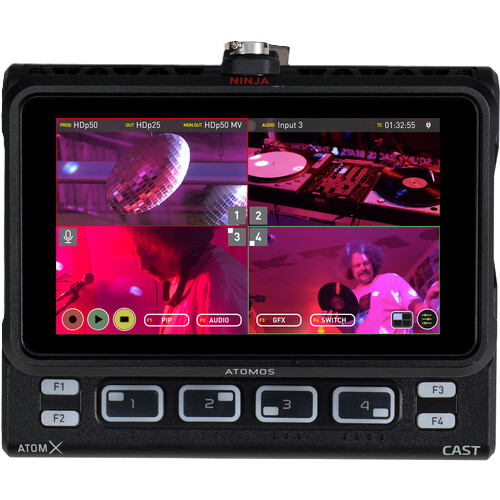 Atomos AtomX CAST Switcher Module with Ninja Front View