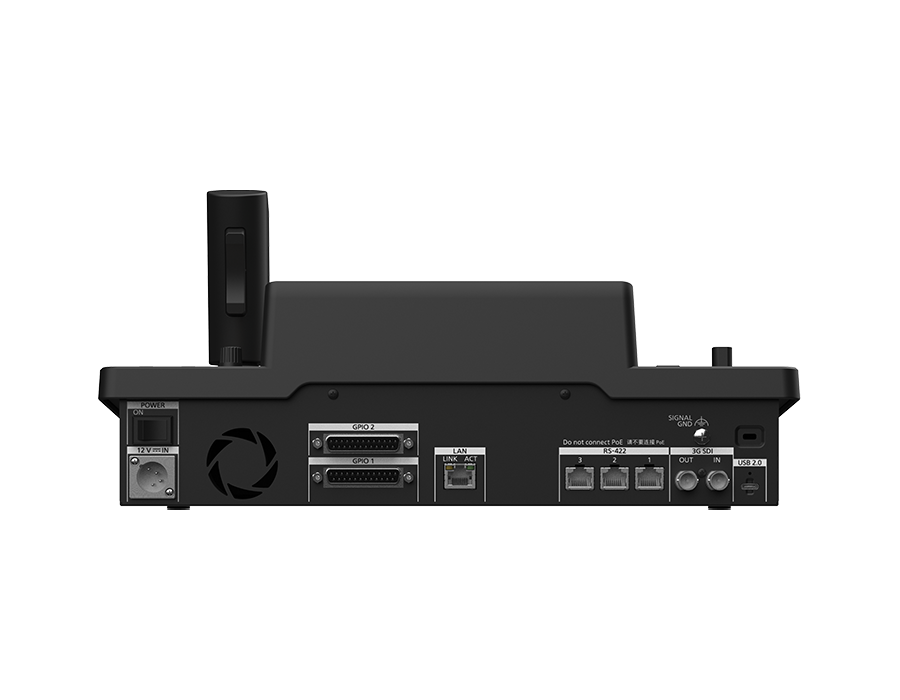 Panasonic AW-RP200GJ Advanced PTZ Controller with Dual Joysticks Ports Inputs Back Rear View