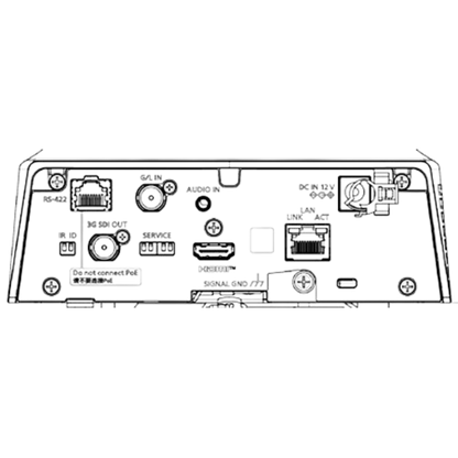 Panasonic AW-UE80 24x 4K/60P PTZ Camera (Black)
