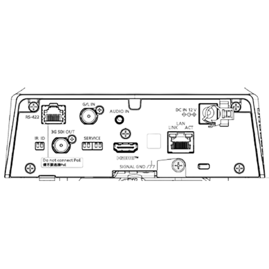 Panasonic AW-UE80 24x 4K/60P PTZ Camera (Black)