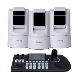 BirdDog 3x O4 Outdoor PTZ Camera Multicam Bundle with KBD Controller