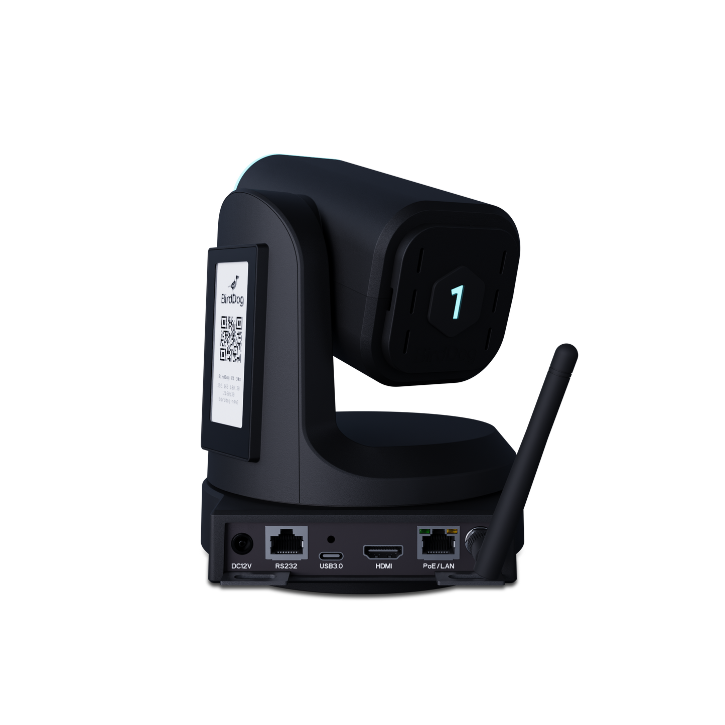 BirdDog X1 30x Optical Zoom Black Angled View