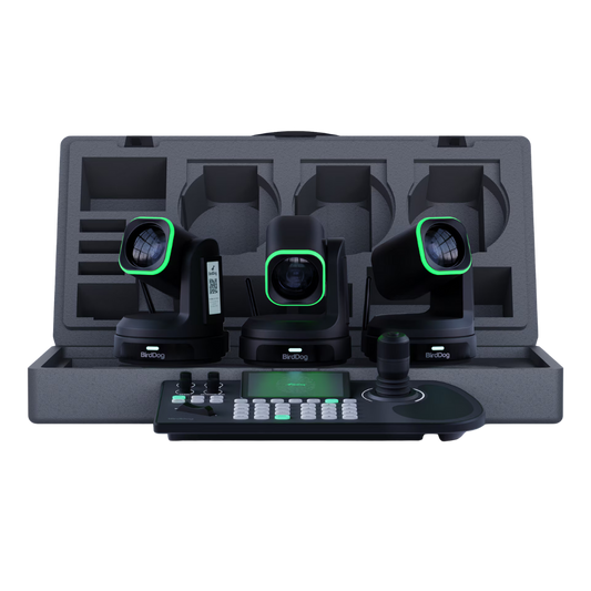 BirdDog 3x X1 30x PTZ Cameras and KBD Keyboard Bundle