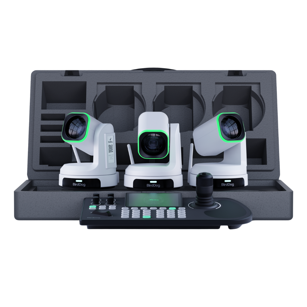 BirdDog 3x X1 30x PTZ Cameras and KBD Keyboard Bundle