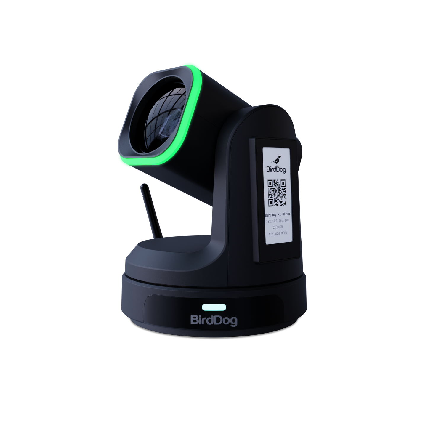 BirdDog X1 Ultra 12x 4K PTZ Camera (Black) Angled View