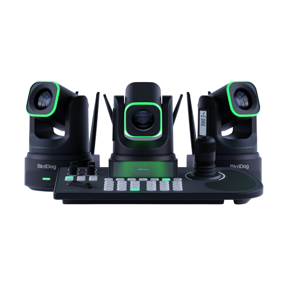 BirdDog 3x X4 Ultra PTZ Cameras and KBD Keyboard Combo