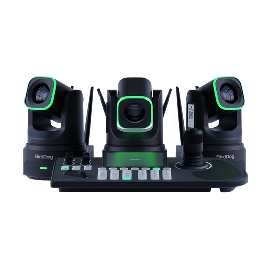 BirdDog 3x X4 Ultra PTZ Cameras and KBD Keyboard Combo