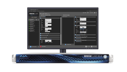 AJA 1RU Turnkey System 8 Bidirectional 3G-SDI Workflow