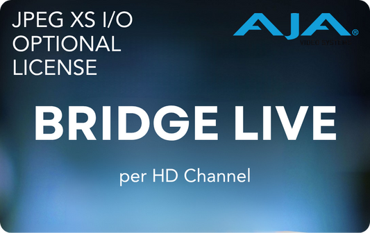 AJA JPEG XS I/O Optional License for BRIDGE LIVE per HD Channel