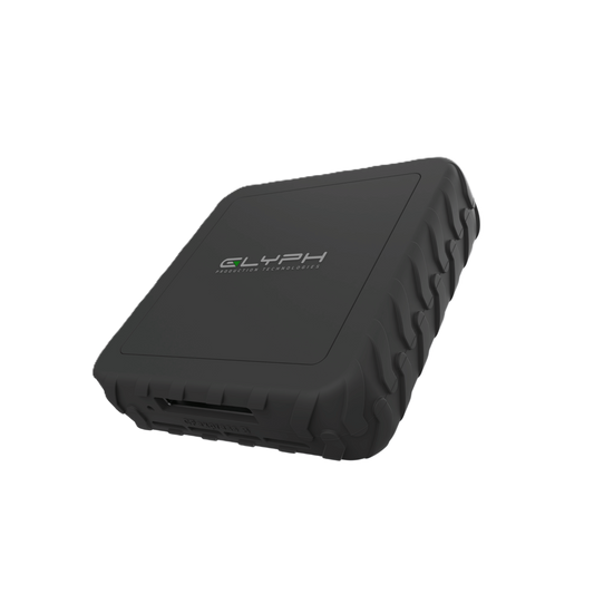 Glyph Capture+ CFexpress Type B USB4 Memory Card Reader Angle View