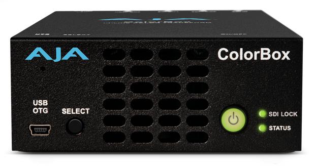 AJA ColorBox In-line HDR/SDR Algorithmic and LUT Color Transforms