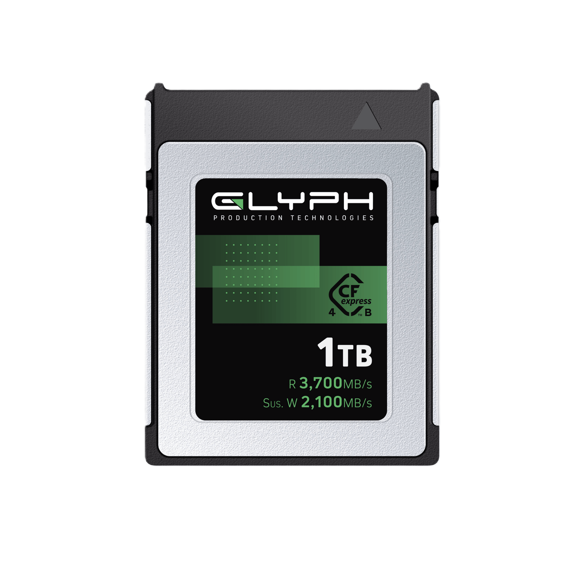 Glyph CF Express card on a light gray background