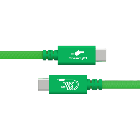 Connect+ High-Performance USB4 80Gbps/240W Type-C Cable