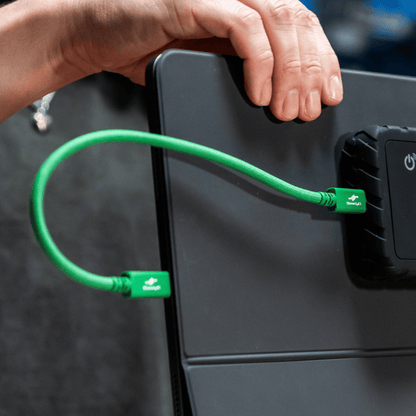 Connect+ High-Performance USB4 80Gbps/240W Type-C Cable Plugged In
