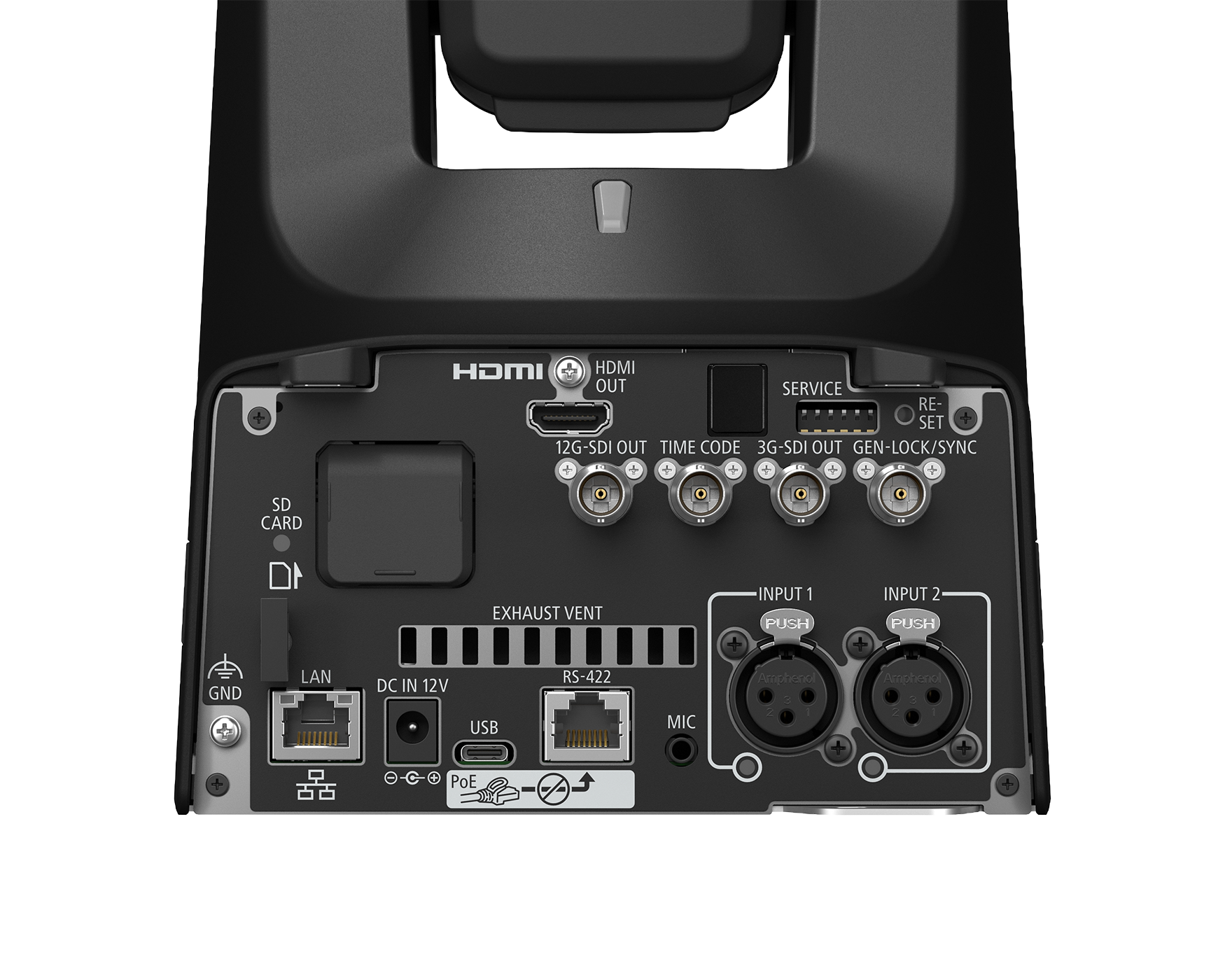 Canon CR-N400 PTZ Camera Black Rear Close Up