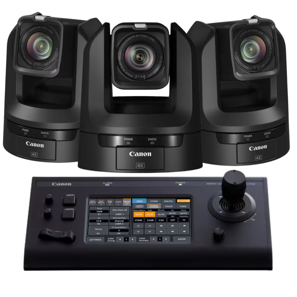 Canon 3x CR-N300 (BLACK) and 1x RC-IP100