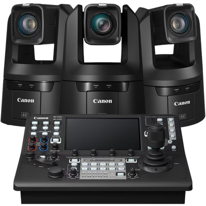 Canon 3x CR-N700 PTZ Cameras with $500 Savings on RC-IP1000 Controller Bundle