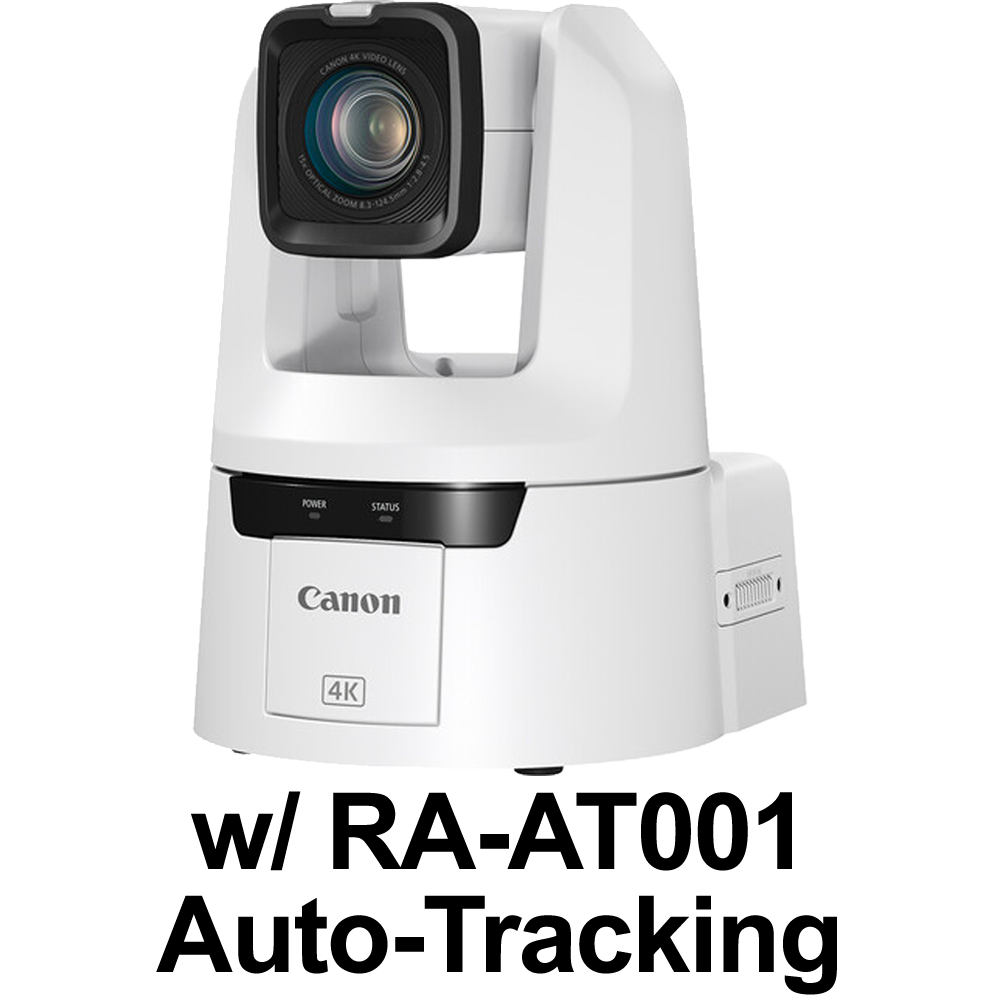 Canon CR-N700 PTZ Camera (White) with RA-AT001 Auto-Tracking Software ...