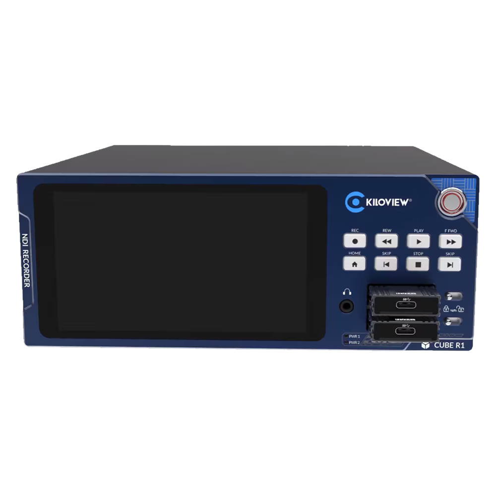 Kiloview CUBE R1 9-Channel NDI Recorder System Front Screen