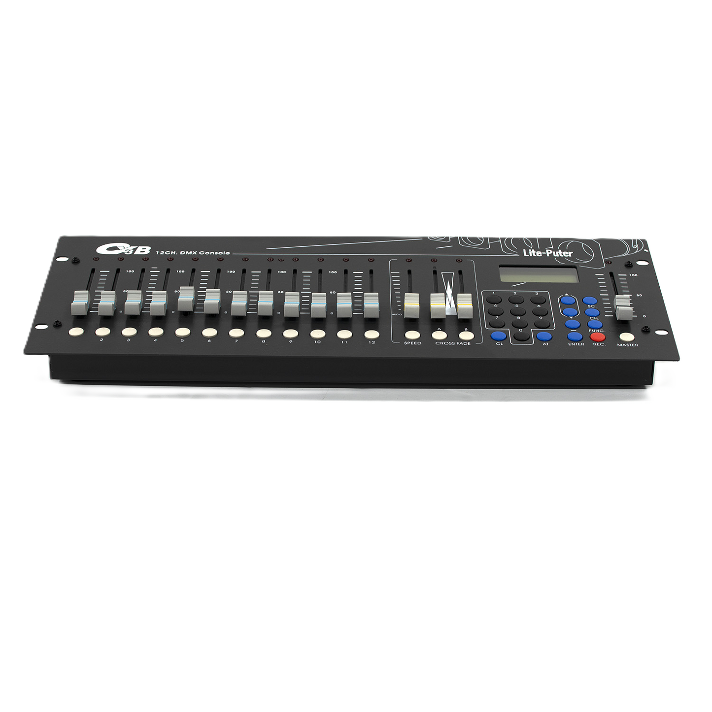 DMX controller with Q & B branding on a white background