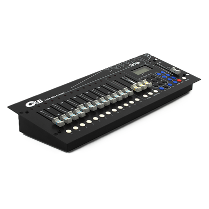 Control panel with buttons and display on a white background