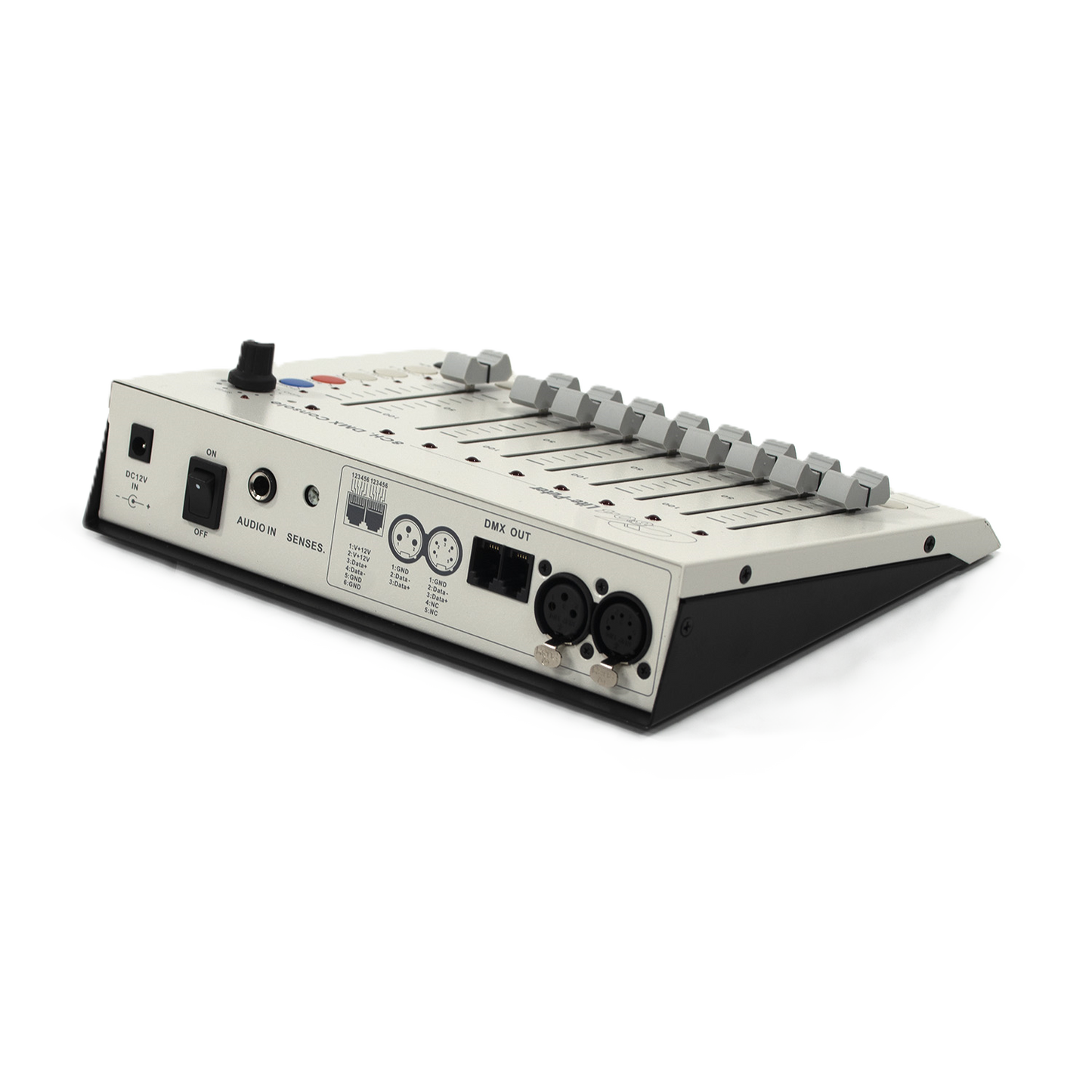 iKan Lite-Puter 8-Channel DMX Lighting Console back Panel