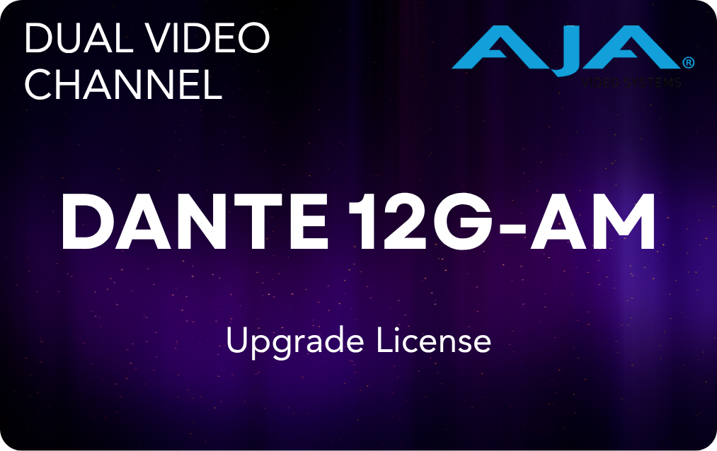AJA DANTE-12GAM Dual Video Channel Upgrade License