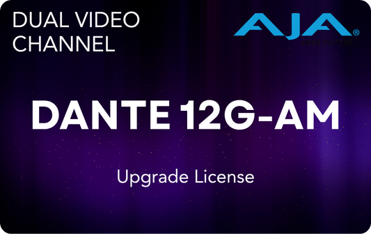 AJA DANTE-12GAM Dual Video Channel Upgrade License