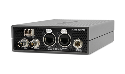 AJA 12G 32-Ch Dante Embedder/Disembedder no SFP Ports