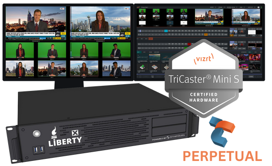 Liberty X Workstation with Vizrt TriCaster Mini S Perpetual Software