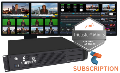 Liberty X Workstation with Vizrt TriCaster Mini S Software Subscription