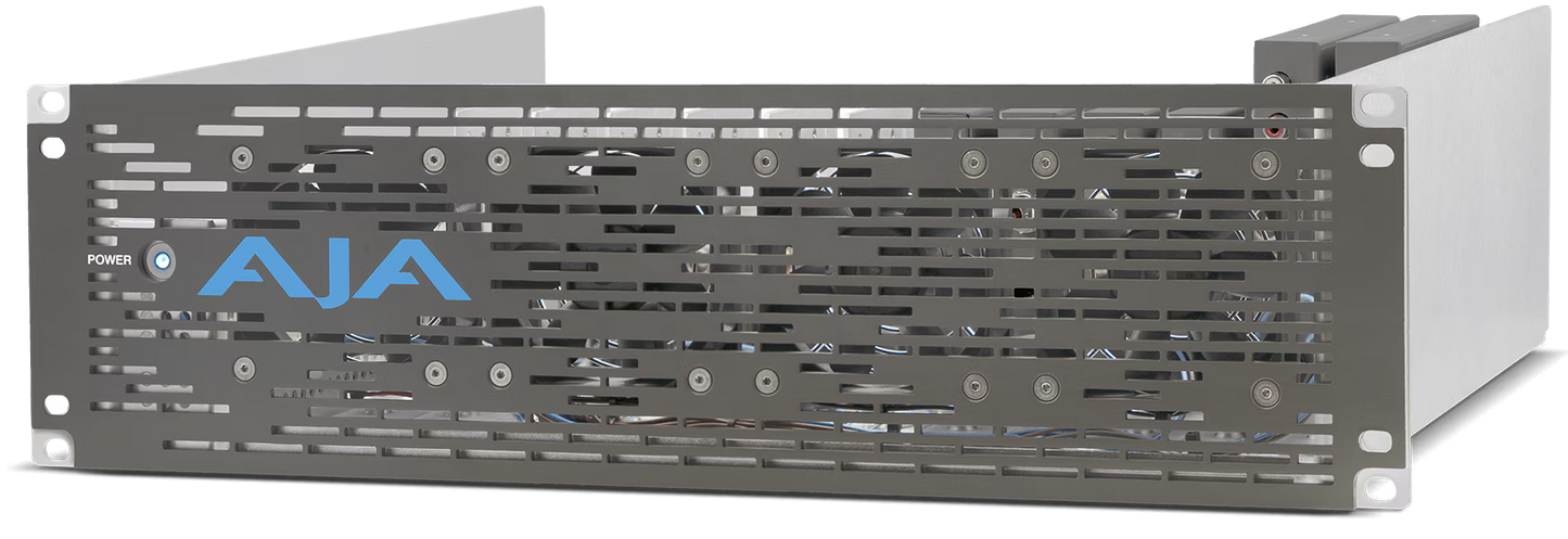 AJA DRM2 3RU Mini-Converter Rackmount Frame with 200W Power Supply, Passive Faceplate