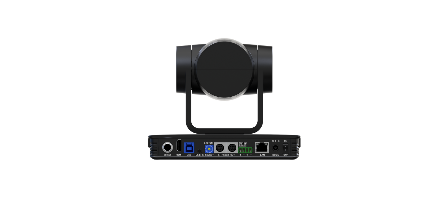 DVDO DVDO-C4-1 Full HD PTZ Camera with HDMI/IP/3G-SDI/USB3.0 & AI Auto Tracking (Black)