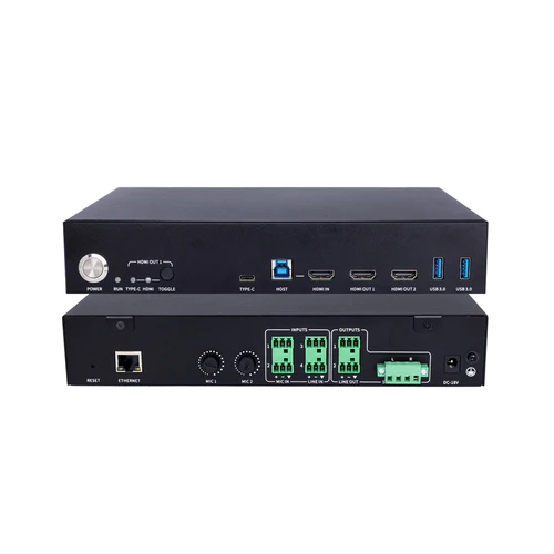DVDO 4K Conference System with USB-C & HDMI Inputs and Built-in DSP Ports