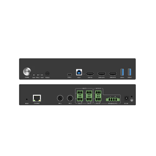 DVDO 4K Conference System with USB-C & HDMI Inputs and Built-in DSP Ports