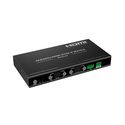 HDMI over IP matrix receiver on a white background