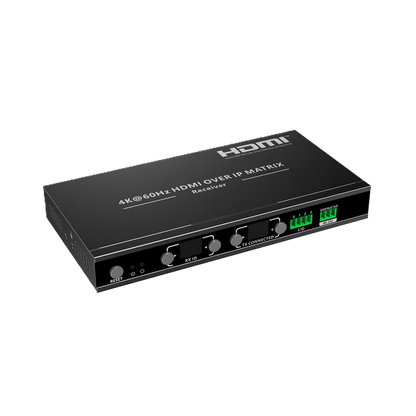 HDMI over IP matrix receiver on a white background
