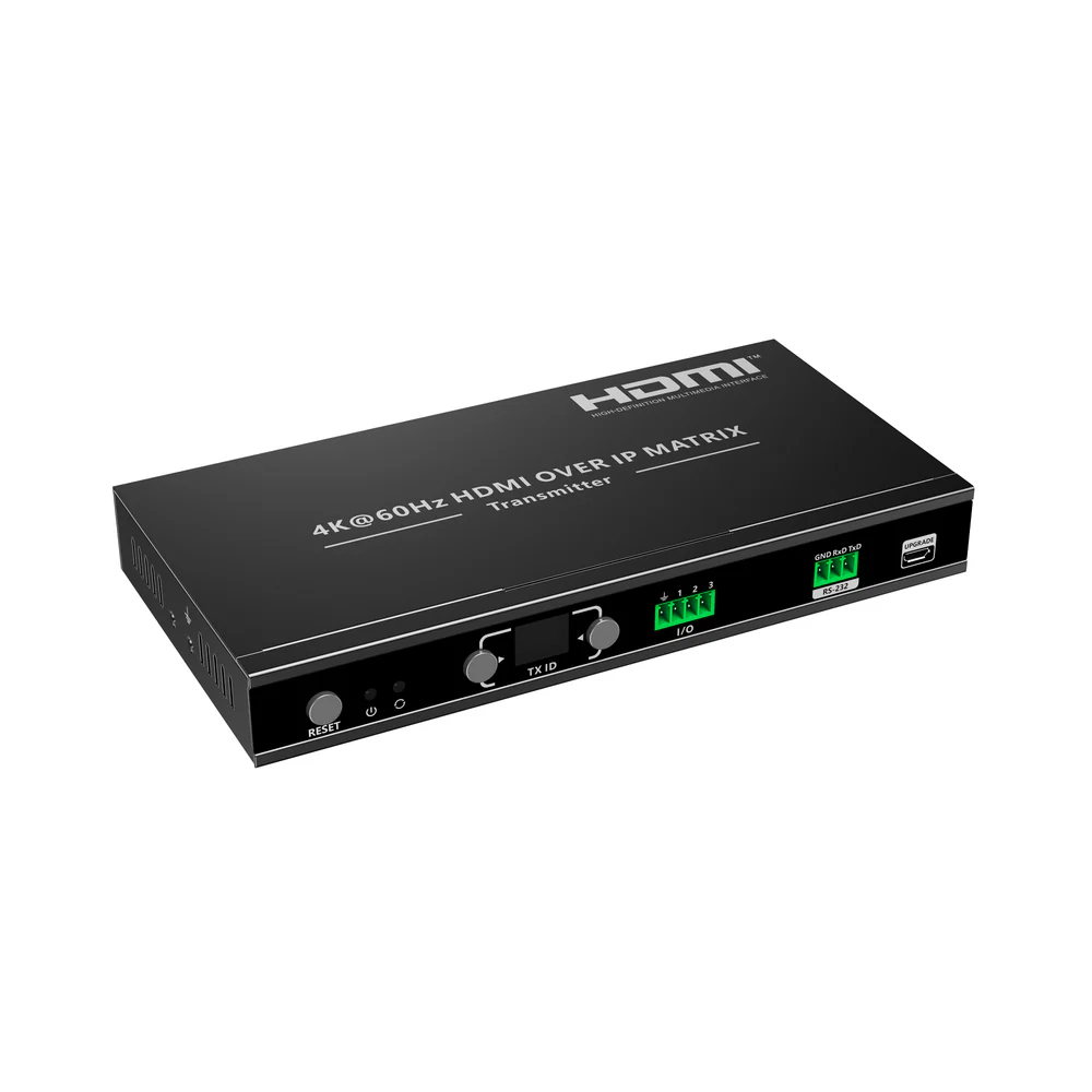 HDMI over IP matrix transmitter on a white background