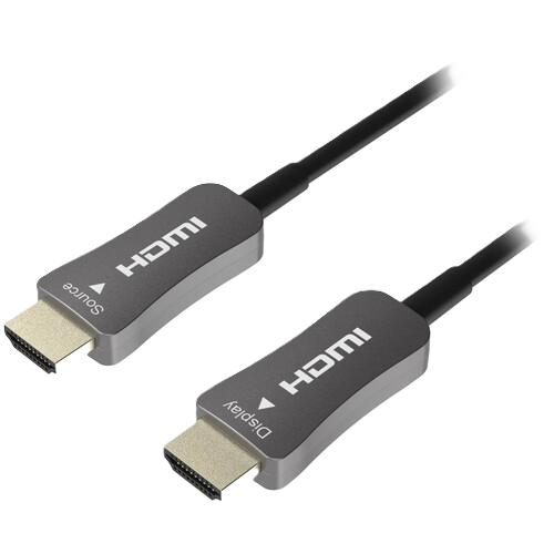 HDMI cable with connectors on a white background