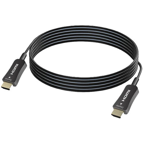 HDMI cable coiled on a white background